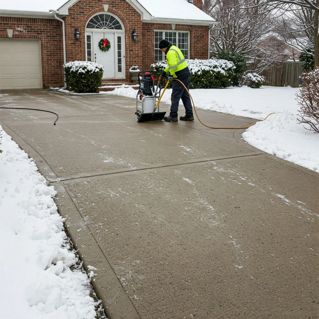 Winter driveway care